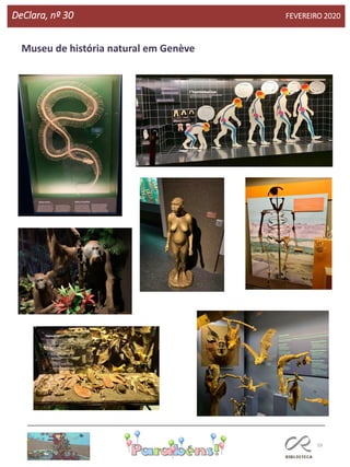 59
DeClara, nº 30 FEVEREIRO 2020
Museu de história natural em Genève
 