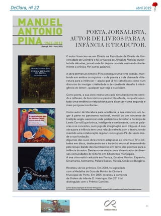 21
DeClara, nº 22 abril 2019
 