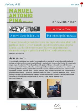 25
DeClara, nº 22 abril 2019
 