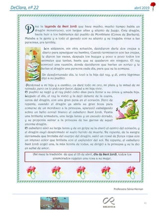 41
DeClara, nº 22 abril 2019
Professora Sónia Hernan
 