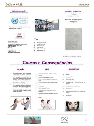 27
DeClara, nº 23 maio 2019
 