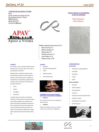 29
DeClara, nº 23 maio 2019
 