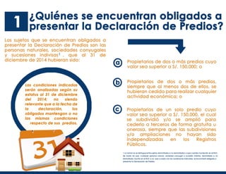 Declaración de predios 2014 