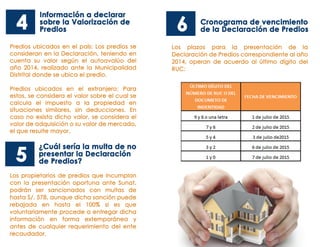Declaración de predios 2014 