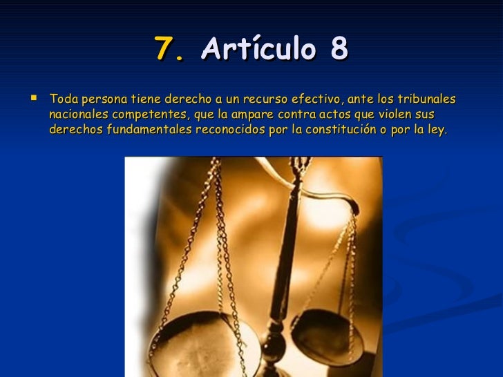 Resultado de imagen para artículo 8 derechos humanos con imagen