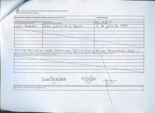 Declaracion Jurada de Oyarbide