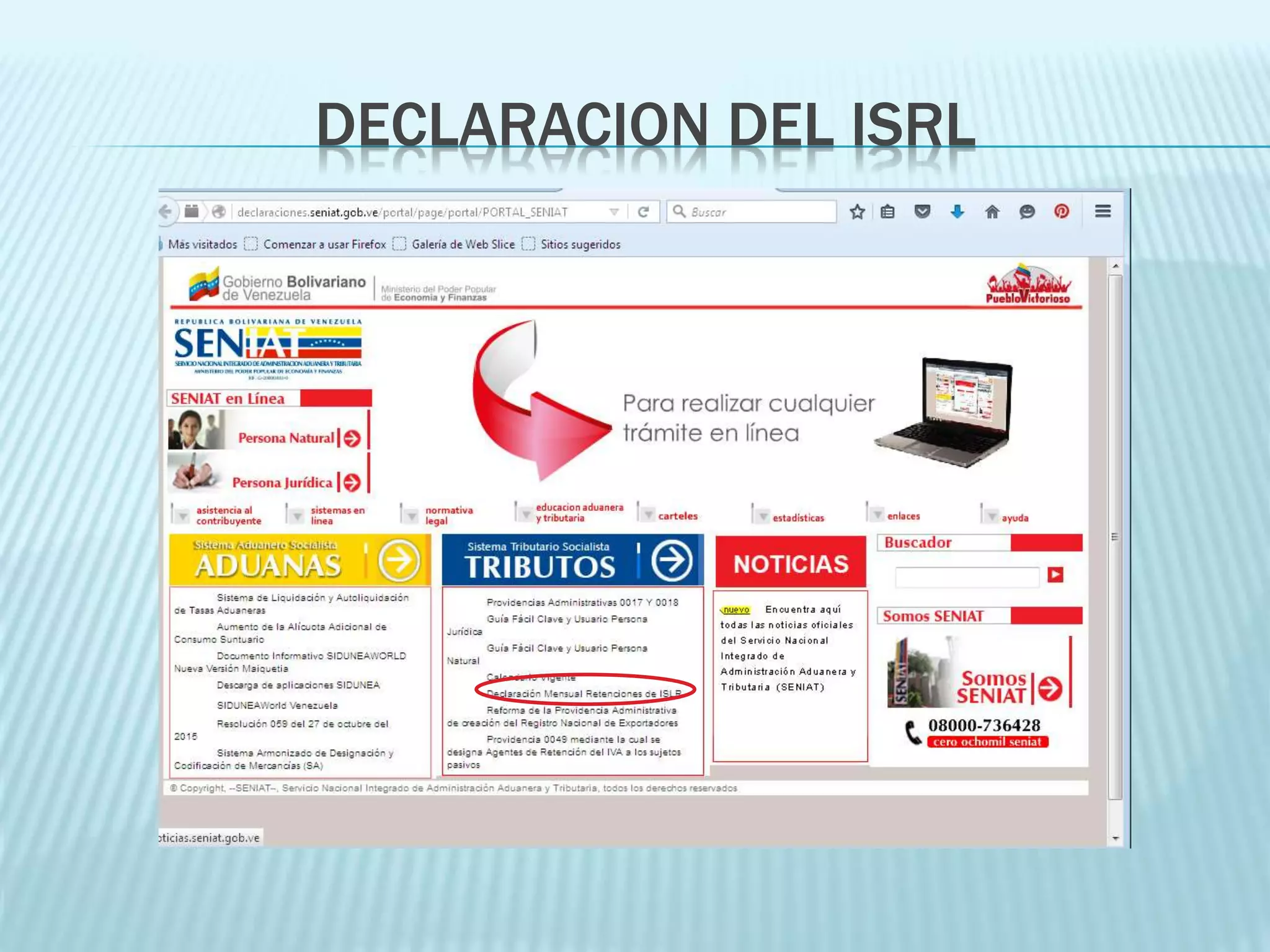 Declaracion del isrl | PPT