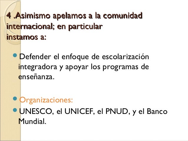 Declaracion de salamanca