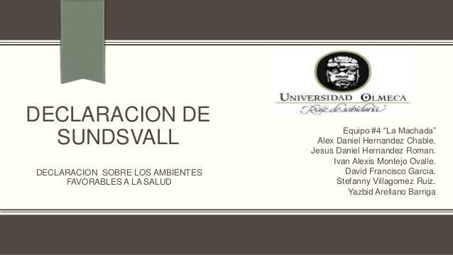 Declaracion de sundsvall