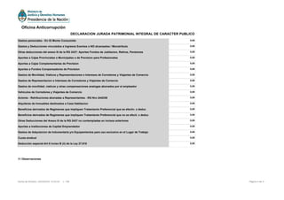 11 Observaciones
Gastos personales - En IG Monto Consumido 0,00
Gastos y Deducciones vinculados a Ingresos Exentos o NO al...