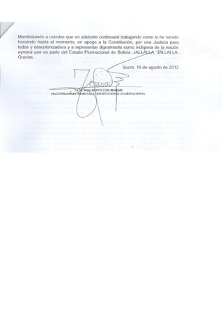 Declaracion publica de gualberto cusi