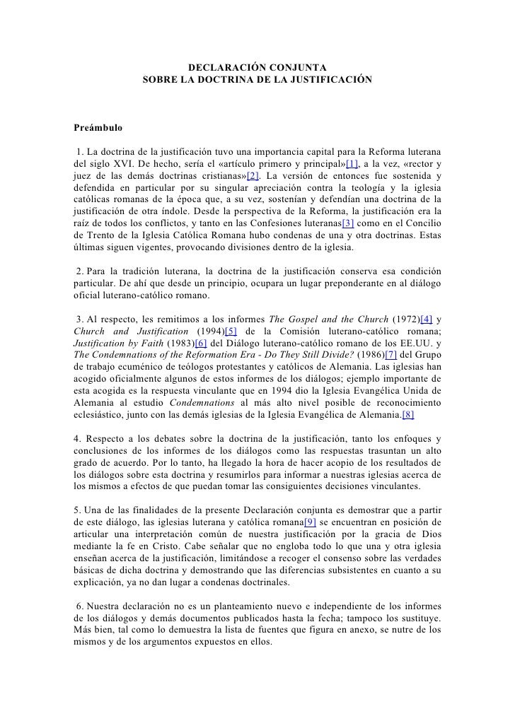 Declaracion sobre la justificación