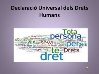 Declaració Universal delsDretsHumans 