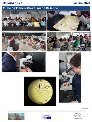 52
Clube de Ciência Viva Clara de Resende
Continua…
DeClara nº 72 Janeiro 2024
 