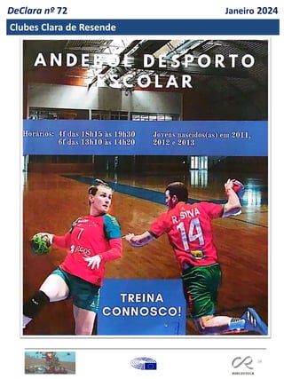 58
DeClara nº 72 Janeiro 2024
Clubes Clara de Resende
 