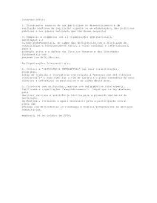 Declara€ ¦ção de montreal