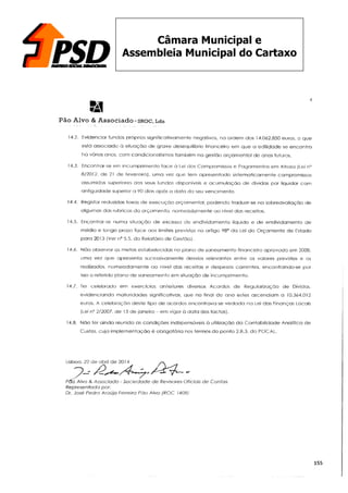 14
Câmara Municipal e
Assembleia Municipal do Cartaxo
	
  
 