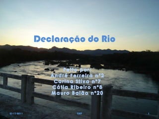 Declaração do Rio




23-11-2011            TIAT       1
 