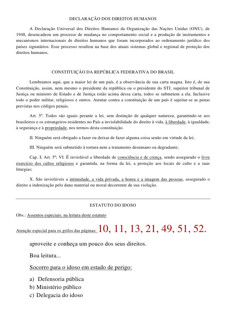 Leia Os Dois Artigos Seguintes Extraídos Da Declaração Dos Direitos