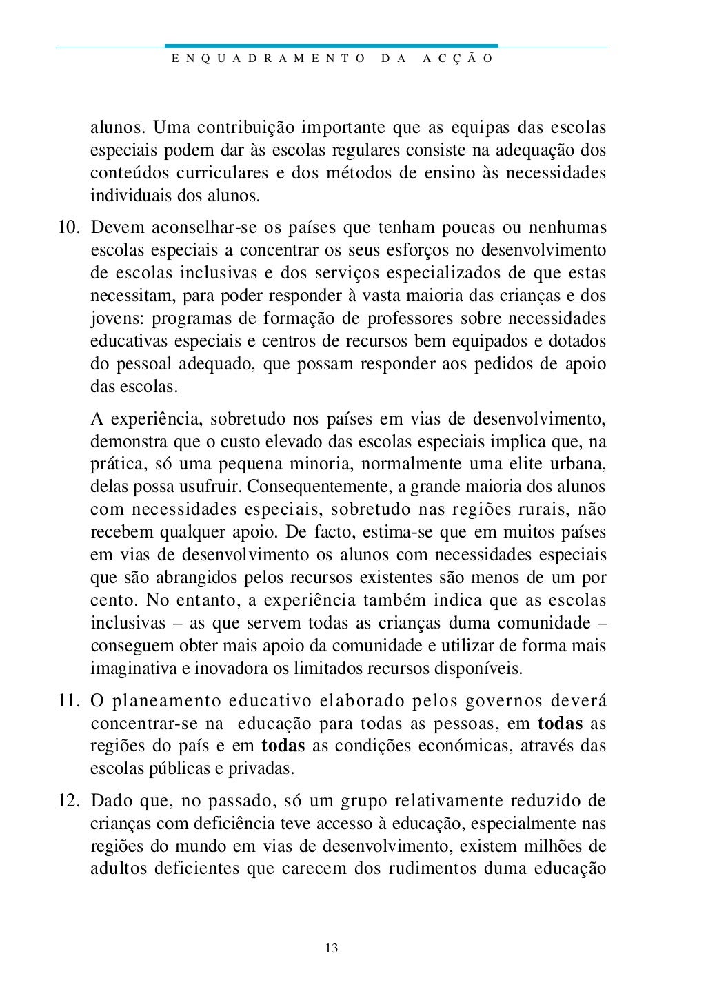 Declaração Salamanca 1994 Declaração Salamanca 1994
