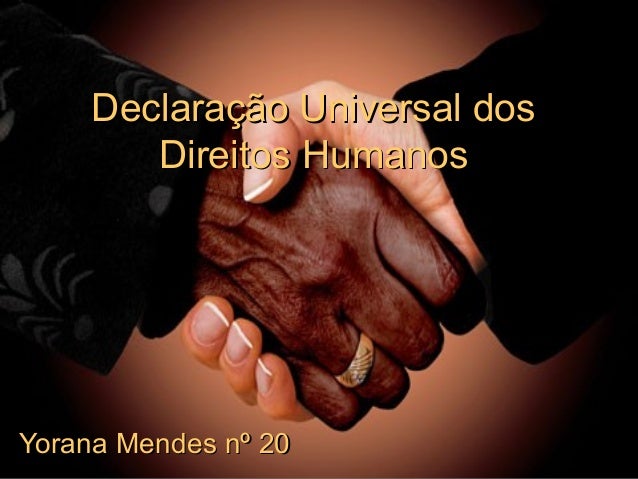Artigos declaracao universal dos direitos humanos