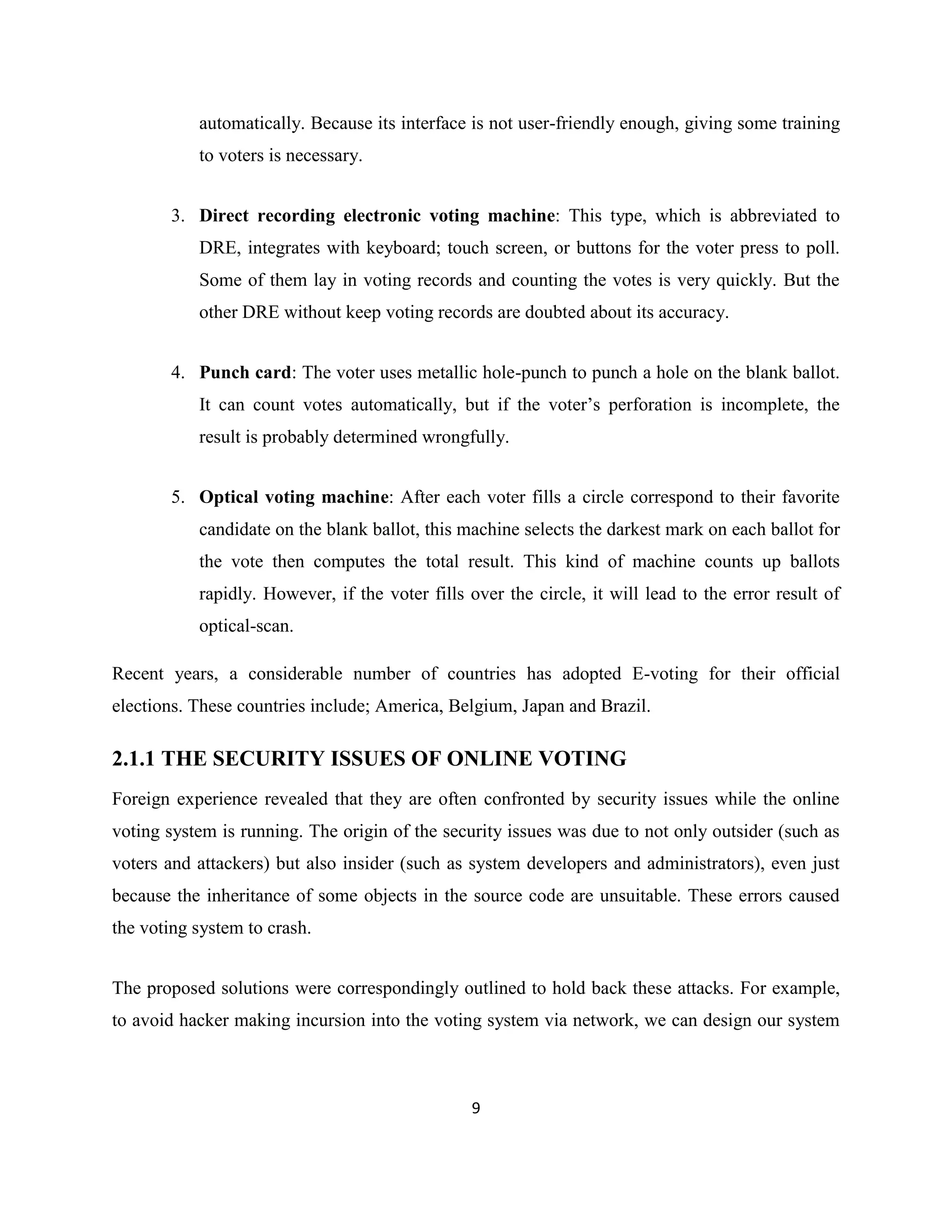 PROJECT REPORT_ONLINE VOTING SYSTEM | DOCX