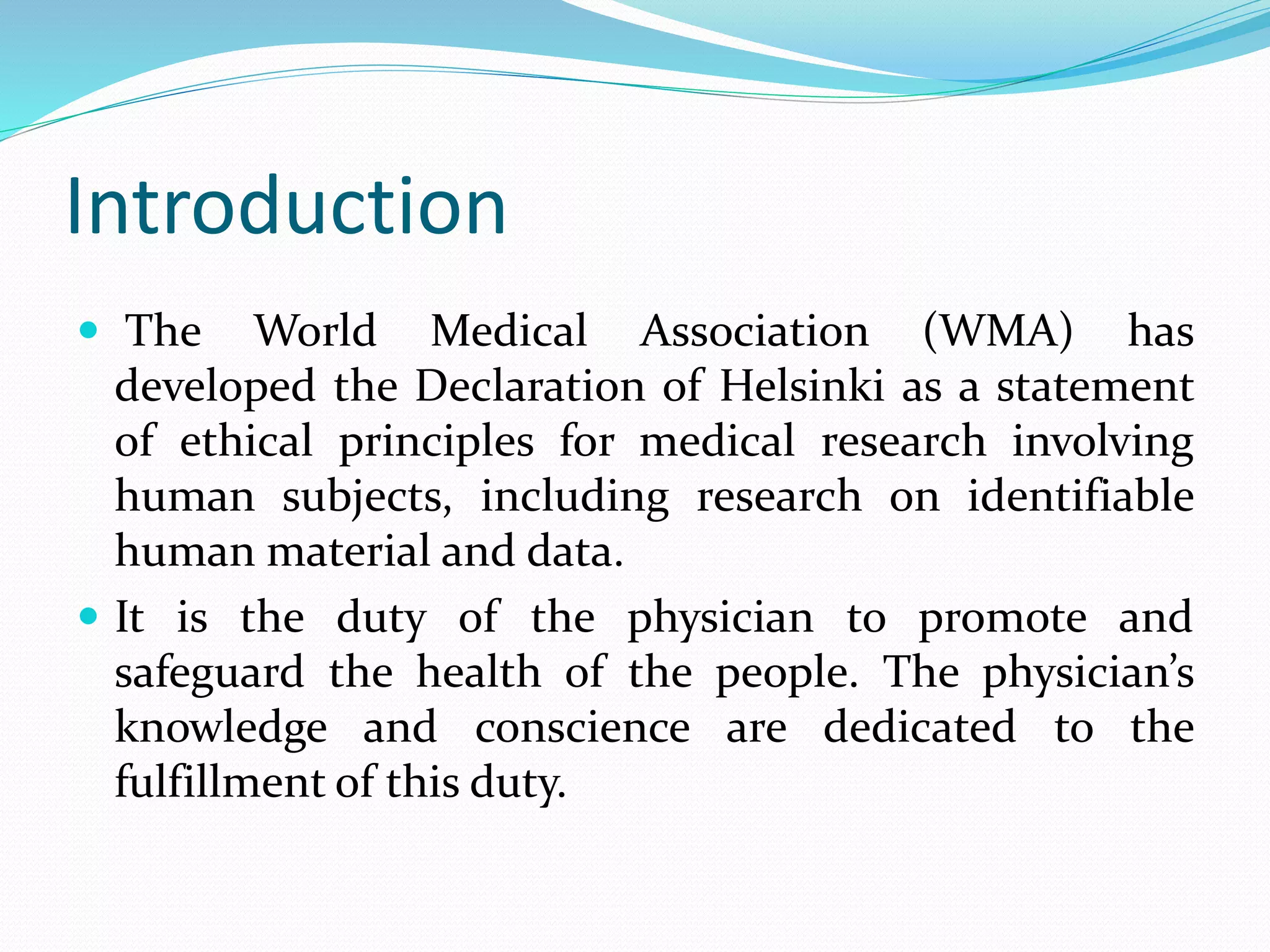 Declaration of helsinki ppt