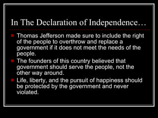 how the declaration of independence is protected