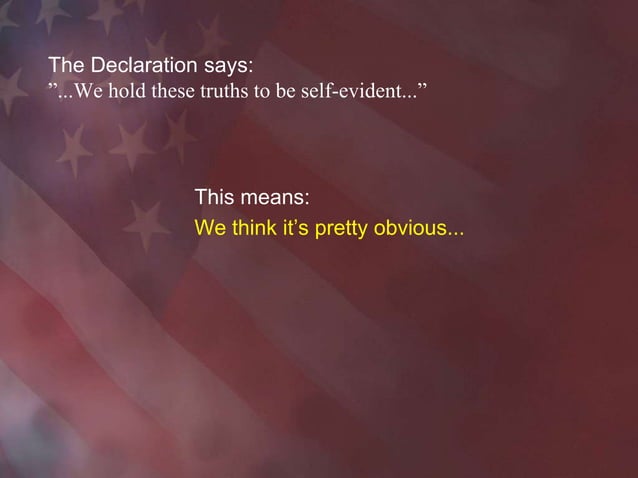 what does the declaration of independence represent
