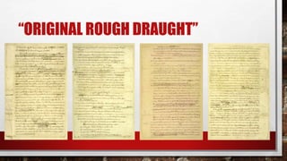 “ORIGINAL ROUGH DRAUGHT”
 