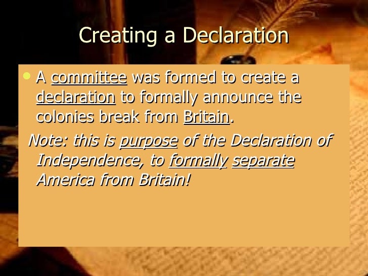The Four Ideas Of The Declaration Of