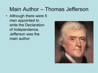 the declaration of independence jefferson summary