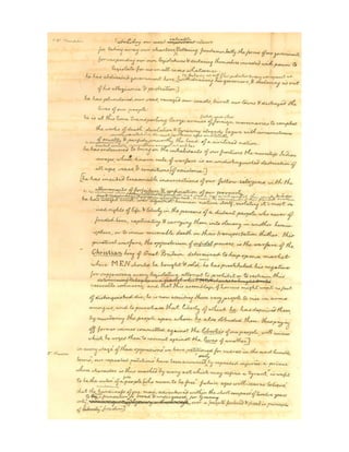 Declaration of Independence in Draft - Thomas Jefferson
