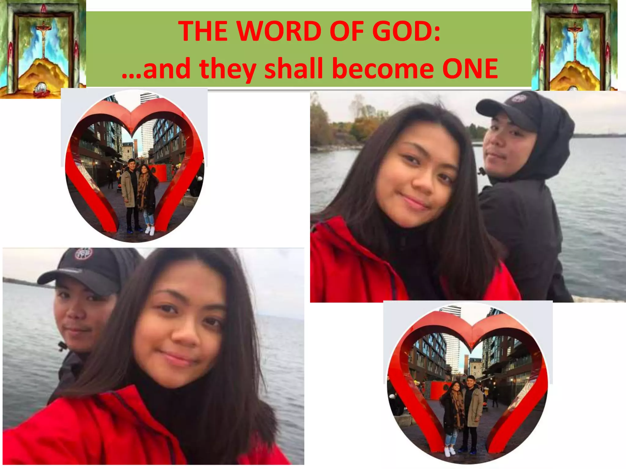THE WORD OF GOD:
…and they shall become ONE
 