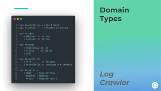 Log
Crawler
Domain
Types
 