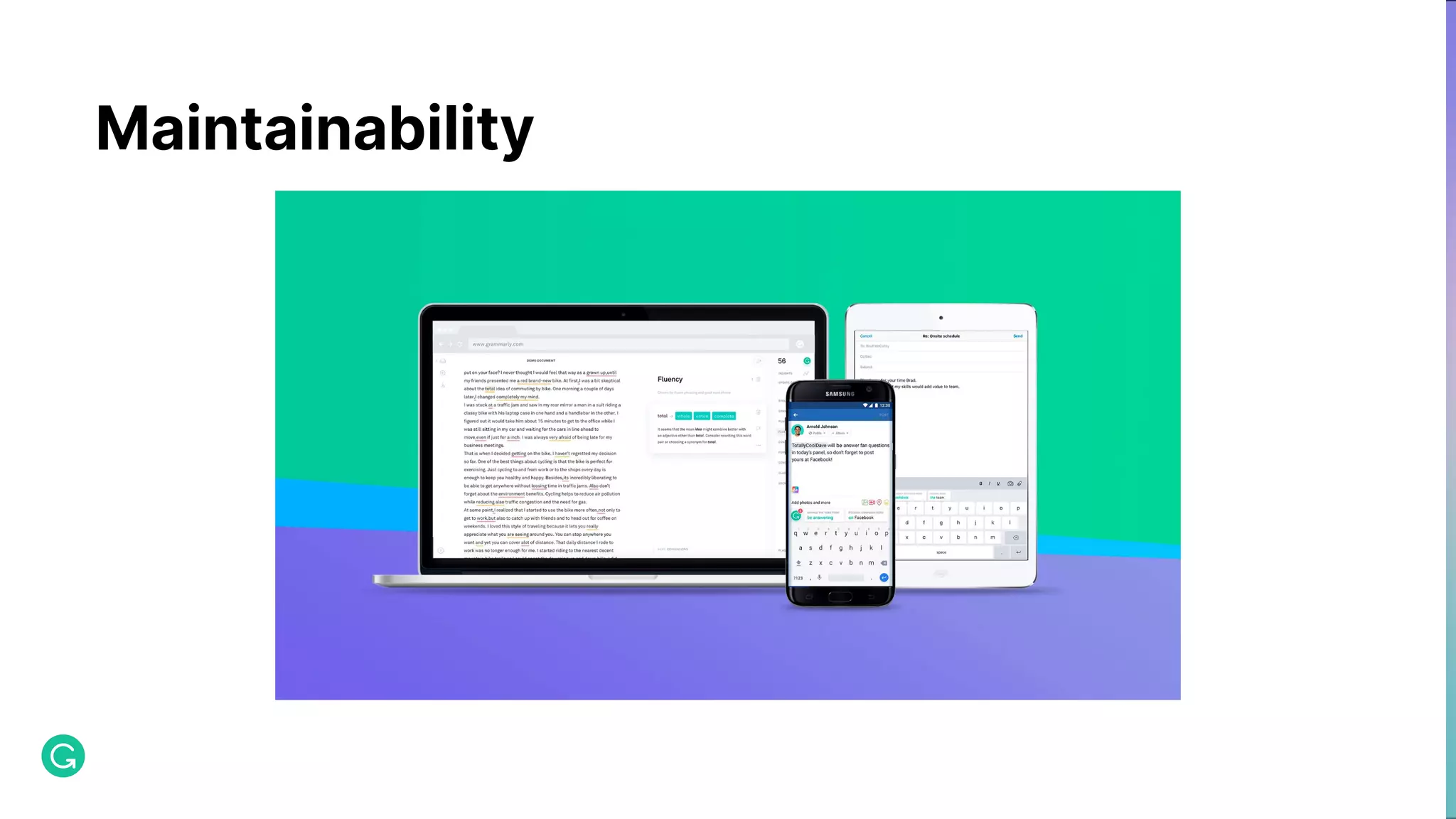 Maintainability 