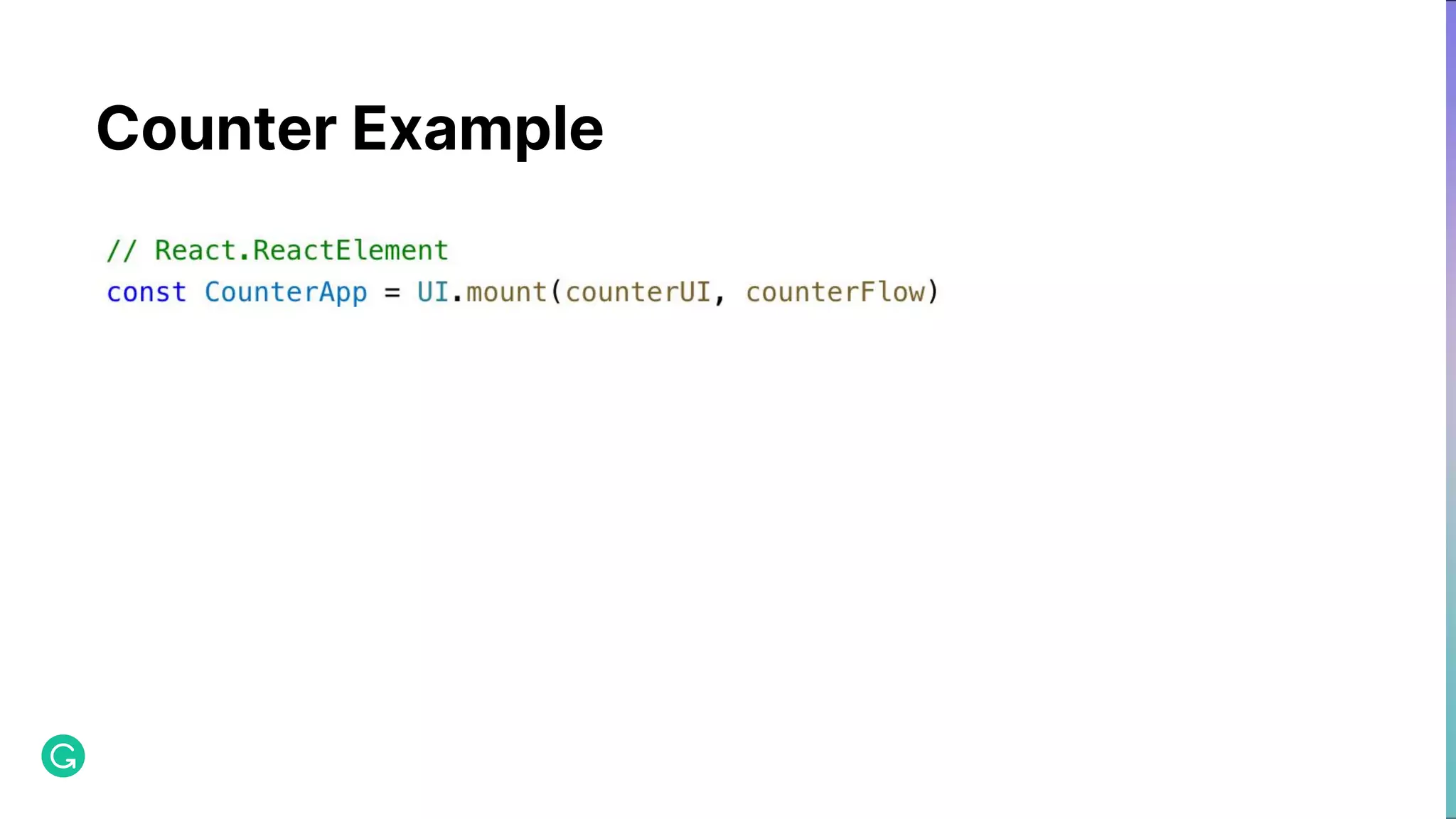 Counter Example 