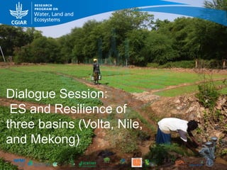Dialogue Session:
ES and Resilience of
three basins (Volta, Nile,
and Mekong)
 