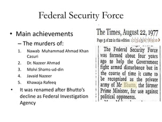 Decline of Z.A. Bhutto | PPTX