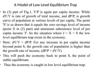 Low Income Trap Economic models and growth theories in Development Economics part one ...