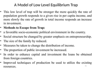 Low Income Trap Economic models and growth theories in Development Economics part one ...