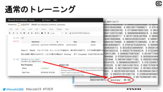 通常のトレーニング
@hiroshi1000 © COPYRIGHT 2019 FIXER inc.
 