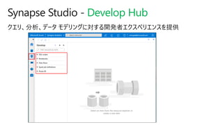 Synapse Studio - Develop Hub
 