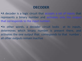 Decoder for digital electronics | PPT