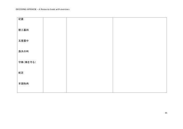 Decoding Japanese Part 1 Draft Ver1 Decoding Japanese Part 1 Draft Ver1