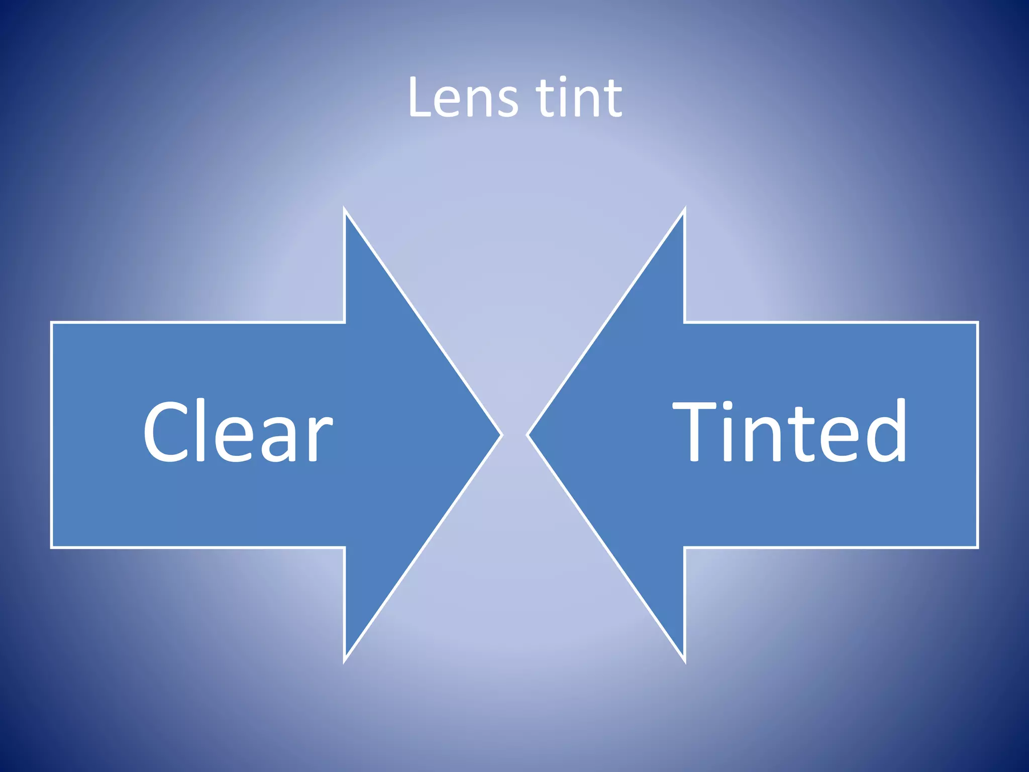 Lens tint
Clear Tinted
 