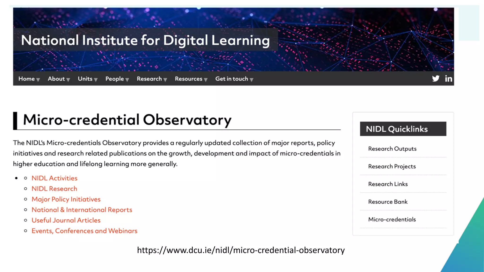 https://www.dcu.ie/nidl/micro-credential-observatory
 