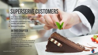Copyright © 2016 by IQ Agency 23
SUPERSERVECUSTOMERS
• Use data insights to understand
the customer lifecycle
• Convert cu...