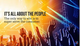 Copyright © 2016 by IQ Agency 31
The only way to win is to
super serve the consumer.
IT’SALLABOUTTHEPEOPLE
 