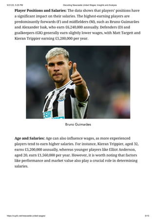 Decoding Newcastle United Wages Insights And Analysis pdf